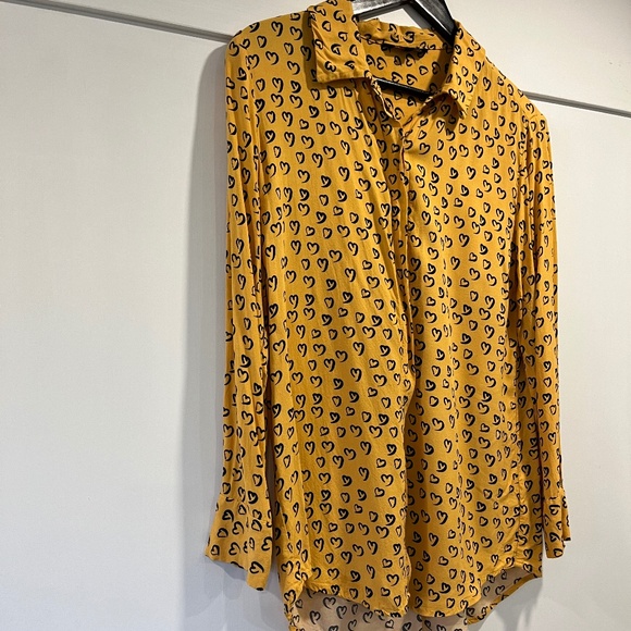 Printed Heart Blouse - Picture 2 of 3